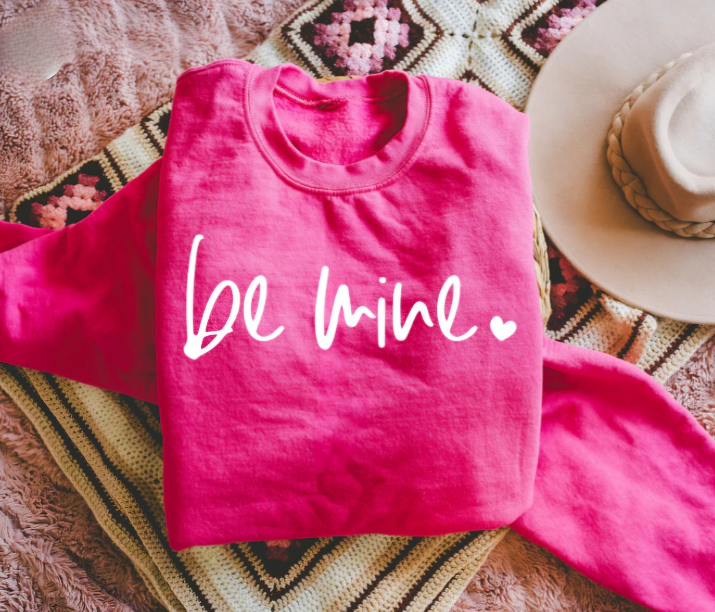 Be Mine Pink Sweatshirt