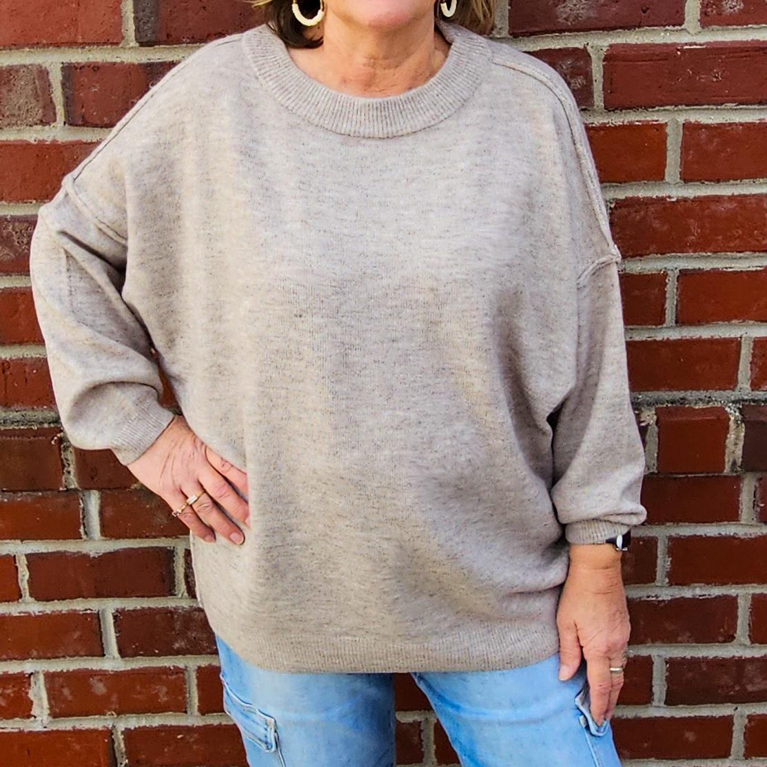 Oversized Round Neck Sweater