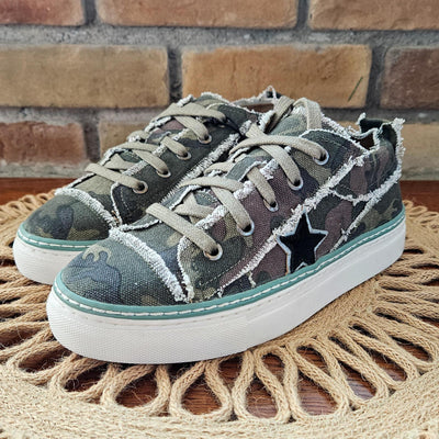 Camo Canvas Sneaker w/ Star